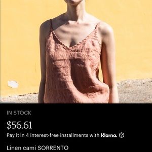 notPerfectlinen Sorrento tank M/L moss green